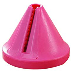 YHNNH cortador de verduras， Cortador de verduras multifuncional con embudo - y pelador en espiral acero inoxidable ABS, utensilio cocina color rojo rosa