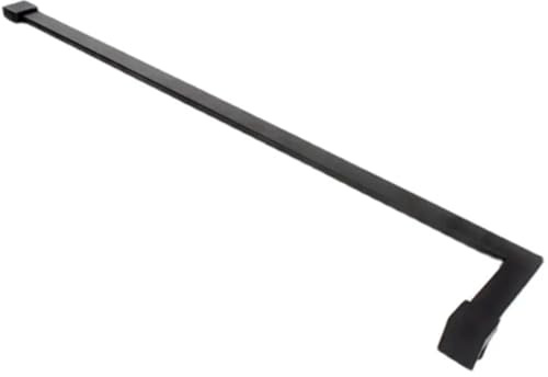 Barre de support pour porte de douche en verre 1 barre fixe/clip en acier inoxydable for porte de douche verre, support for salle bain(Width 14cm Length 50cm)