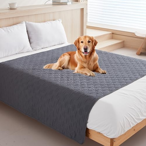 BAIFULAI coperta impermeabile per cani, 200 x 130 cm tappetino per cani, coperta antiscivolo per cani e gatti, protezione per divano/protezione per letto per cani grandi e piccoli, coperta reversibile