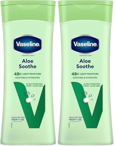 Vaseline Loción Aloe Soothe, 400ml (Paquete de 2)