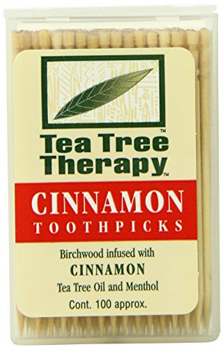Tea Tree Therapy Toothpicks, Cinnamon, 100 Count