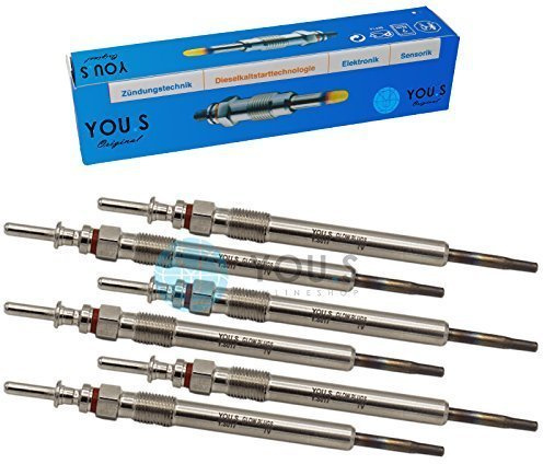 YOU.S Original 12230035934 Glühkerze Länge 134 mm Spannung 7 V (6 Stück)