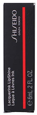 Shiseido LacquerInk Lip Shine Lipgloss, 304 Techno Red, 1 x 6ml