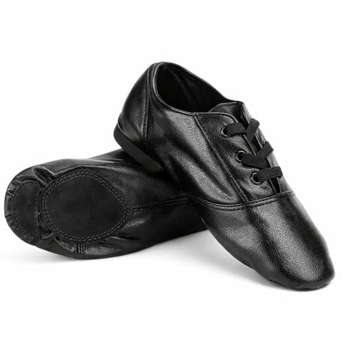 Alomejor Zapatos Jazz,elásticos cómodos,Calzado Danza,Material PU for niños Adultos Clases ensayos escenarios