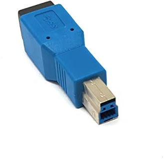 System-S Adaptateur USB 3.0 Type A mâle vers B Femelle Bleu