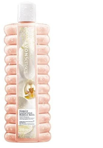 Avon Senses Bubble Bath Schaumbad weißer Pfirsich/Vanille Orchidee