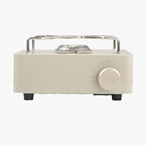 LHX Cuisinière portative extérieure Mini Cassette Cuisinière Cuisinière à gaz Camping sur Le Terrain (Color : White)