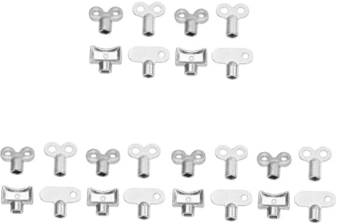 jojofuny 24pcs Radiator Bleed Key Radiator Valve Cap Vent Key Air Valve Chrome Plated Accessory