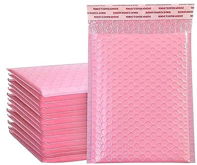 Versandtaschen Luftpolster Luftpolstertaschen, gepolsterte Umschläge, Verpackungsbeutel for Unternehmen, Luftpolstertaschen, Versandverpackung, Druckverschlussbeutel, rosa PolsterumschläGe(Color:25pcs