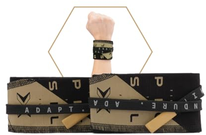 PICSIL – Handgelenkschoner aus Stoff für Cross-Training, hervorragende Gelenkunterstützung, beugen Verletzungen und Sehnenentzündungen vor, ideal für Bodybuilding, Boxen, Gymnastik (Gold 5cm)