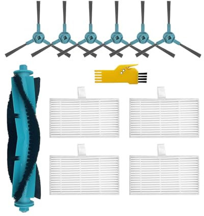 aotengou Kit de Accesorios de Recambio para Conga 2499 Ultra Home Advanced Conga 2499 Ultra X-Treme Robot Aspirador 11 Paquetes 1 Cepillo Principal, 4 Filtros, 6 Cepillos Laterales