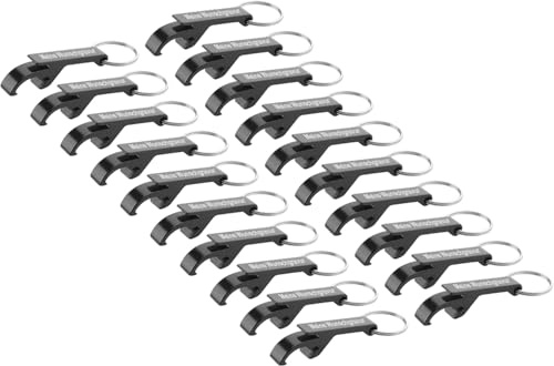Flaschenöffner Schlüsselanhänger mit Name Wunschname Wunschtext personalisiert, Bieröffner mit Gravur, Bierflaschenöffner aus Aluminium mit Schlüsselring (40, schwarz)