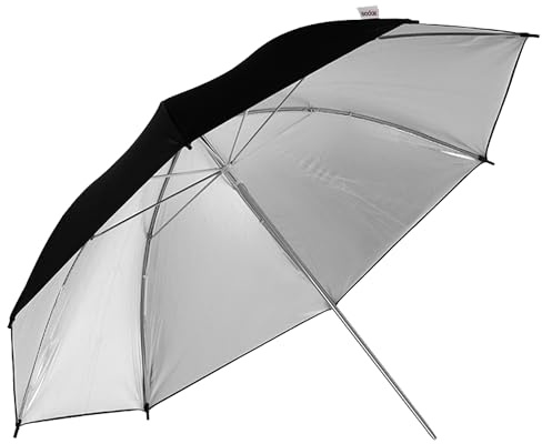 Godox UB002 40/100cm Photography Studio Flash Black & Silver Reflector Umbrella for Studio/Outdoor Photo and Video Lighting Accessories