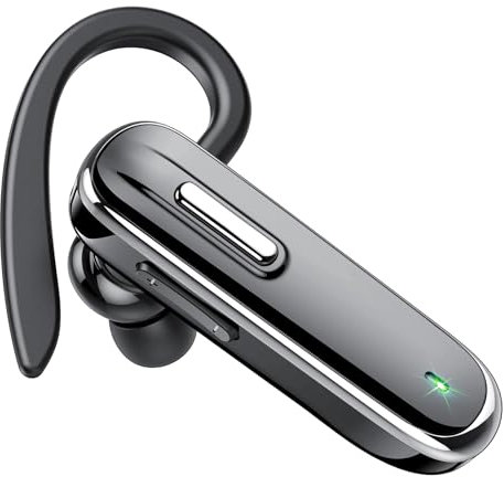 Cuffie Bluetooth, vivavoce wireless con Dual Mic V5.3, auricolari Bluetooth con 25 ore di conversazione, auricolari senza fili per iOS, Android e laptop (nessuna custodia di ricarica)