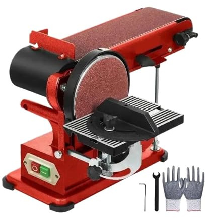 375W Multi-Function Abrasive Sanding Machine Desktop Belt Disc Sander Handmade Woodworking Grinding Polishing Power Tools
