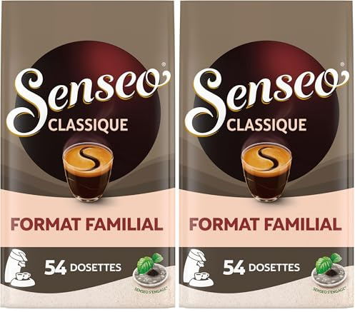 Senseo Classique 54 dosettes 375g (Lot de 2)