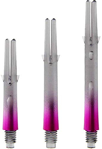 LSTYLE - L-Shaft Lock Straight Twotone - Schwarz Klar Pink DisplayLength 330