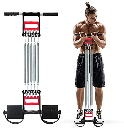 Tummy Trimmer Hand Gripper Chest Expander COVVY 3 in 1 Pull-up Bars Spring Exerciser Elastic Sit Up Pull Rope Home Fitness Equipment