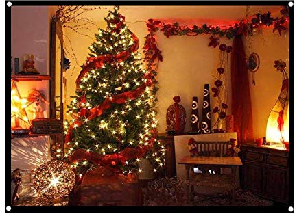 Richer-R Projektion Leinwand, 72 Zoll, Matt, Polyester, Front- und Rückprojektion, Tragbar, Faltbar, Heimkino, Outdoor-Camping, Open-Air-Kino