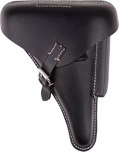 WARCRAFT EXPORTS WWII German Luger P08 Hardshell Holster DE Cuero Negro
