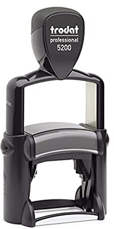 Stempel Trodat Professional 5200-41x24mm - 5-zeiliger Stempel, Metallstempel aus Edelstahl, sehr hochwertig, gleich Online gestalten!!! (Metall)