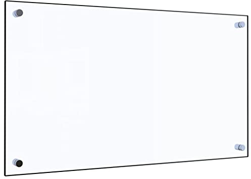 vidaXL Paraspruzzi da Cucina, Trasparente, 70x40 cm, Vetro Temperato, Resistente al Calore e ai Graffi, Pannello Murale, Protezione Piastrelle, Facile da Pulire, Arredo Cucina