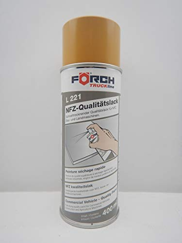 FORCH Caterpillar GELB Bagger BAUMASCHINE Lack LACKSPRAY Spray SPRAYDOSE 400ML (1)