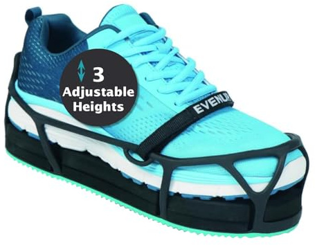 EVENup - Shoe Lift for Walking Boot I Adult Size Small I Shoe Balancer for Use with Fracture Boots or Leg Length Discrepancy I 3 Adjustable Heights for Gait Improvement I Shoe Leveler, Shoe Riser