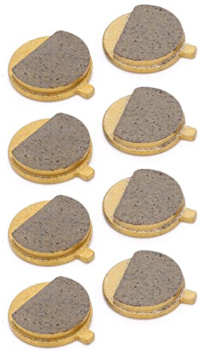 4 Pair Scooter Brake Pad Electric, Copper‑Based Low Noise Bike Brake Pads Brake Disc Pad Scooter Disc Brake Pad for Mountain Bike Bicycle