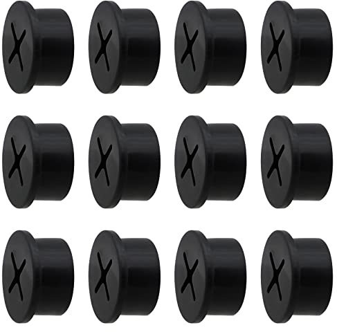 Cable Cord Grommet 3/4 Inch Flexible Wire Rubber Grommets for Desk and Other Furnitures Wire Hole Cover Cable Management Wire Organizer Cable Pass Through(12 Pack)