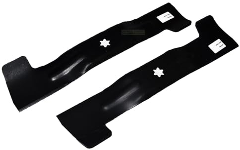 perfektGarten 92 cm High-Lift Messer Satz Rasentraktor kompatibel mit MTD MASTERCUT(Obi) GUTBROD 742-0672, 73