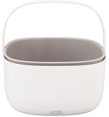 Salad Spinner Large,Salad Spinner and Dresser,Ultrasonic Fruits Vegetable Washing Machine Lettuce Spinner,9.1x9.1x5.1in Rice Wash Basket Vegetable Washer for Washing Fruits Vegetables Rice