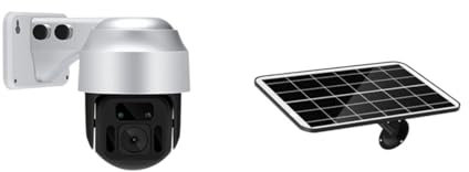 Telecamera di sicurezza grandangolare, 4G SIM Card 1080P HD Sensore telecamera IP PIR Rilevamento umano Pannello solare Sicurezza esterna PTZ Telecamera CCTV Batteria ricaricabile con design del ripet