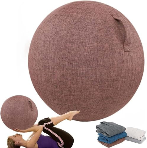 EUXCLXCL Yoga Ball HüLle Leicht Staubdicht Kratzfest Schutzhülle für Gymnastikball Faltbar Gymnastikball 55/65/75 cm Bezug für Schwangerschaft Fitness Yoga,D,65cm