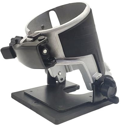 iFutniew Aluminium-Kantenfuß, Rillmaschine, Basis, elektrischer Kantenschneider, Holzbearbeitung, Trimmer-Zubehör
