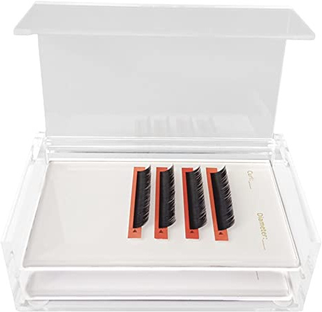 Lash Extension Organizer, Lash Storage Organizer | Transparent franshållare - Lash Container, Dammproof Lash Cart Organizer för att snyggt förvara och organisera dina fransmaterial