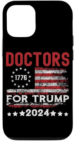 Ärzte für Trump 2024, lustige Wahl USA Flagge Hülle für iPhone 15