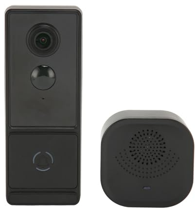 GOWENIC 5G WiFi Video Türklingel, 1080P Kabellose Video Türklingelkamera mit 2 Wege Sprachanruf, PIR Erkennung, Batteriebetrieben, 2,6 mm HD Kamera, Nachtsicht, Cloud Speicher
