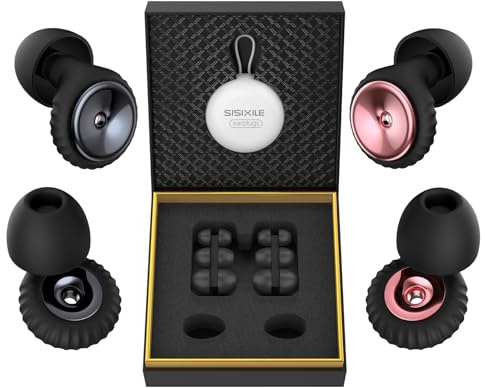Tapones para los oídos para dormir con cancelación de ruido: 2 pares de tapones suaves para los oídos para reducir el ruido, protección auditiva de 35 dB para personas que duermen y viajeros,