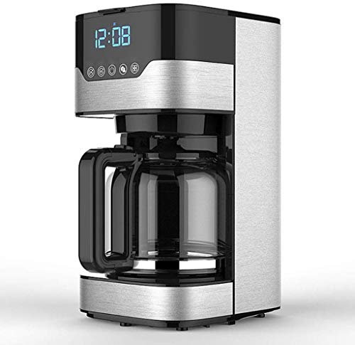 Macchina per il caffè 4 tazze Macchina per il caffè programmabile con caffettiera Macchina per il caffè a goccia con timer e pentola termica Macchina per il caffè con filtro permanente Acciaio inoss