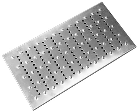 YJEUZCD Kanal Abfluss Gitter Abdeckung, Edelstahl Innenbereich Im Freien Metall Drainage Gitterroste, Küche Hof Auffahrt Gehweg Einbau Abwasser Becken Abdeckung(30x35 cm/11.8x13.8 in)
