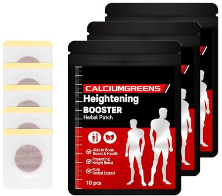 CalciumGreens Heightening Booster Herbal Patch, Herbal Height Growth Foot Patch, GrowTallix Heightening Booster Herb Patches