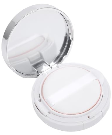 TIKATARER Récipient en Poudre, Récipient de Maquillage Vide avec Miroir Pouffle à Bouffée Rempillable Couvercle scellé Maquilleur Conteneur en Poudre Coussin de Teint Vide Coussin Boîte de Pouth