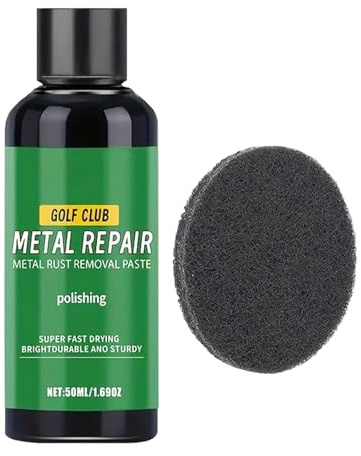 Golf Club Cleaner Kit | 50g Golf Club Cleaner Solution | Scratch Repair Rust Remover for Shaft Silverware Glass Grip Home Women Dad Father Stove Copper Metal Wheel