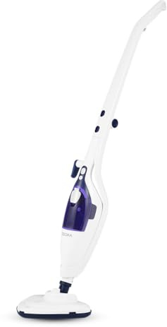 ZEEGMA Vaporetto Pulitore PUUR PRIME Control 13 in 1 Set Tappeti Pavimenti Piastrelle Fughe Finestre Tessuti, Pulizia senza Detersivi, Pieghevole, 1500 W, 400 ml