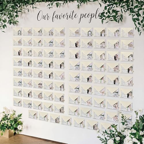 FineCheer 48 Pack A6 Envelopes with Cards and Golden Clip 4 x 6 Cardstock and Gold Clip for Greeting Cards, Wedding, Birthday, Invitations, Baby Showers (White)