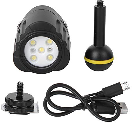 ZUUOZBYY Accessorio per riprese con fotocamera fotografica a LED impermeabile con profondità di 40 m