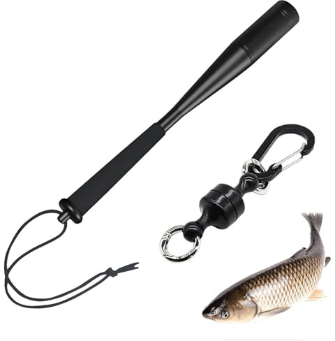 Hxjfnb Aluminium Fischtöter,Fischtöter,Totschläger Angeln mit Rutschsicherer Griff,Fisch Totschläger,Angeln Greifer und Zange Set,Fischhaken-Entferner Für Anfänger Outdoor Karpfen Forellenangeln