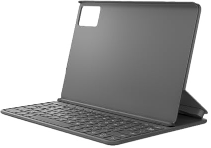 Lenovo Folio Keyboard for Idea Tab, Protective Tablet Keyboard Case with Built in Stand & Pen Holder, Pogo Pin Connection, PU Leather Cover, Luna Grey