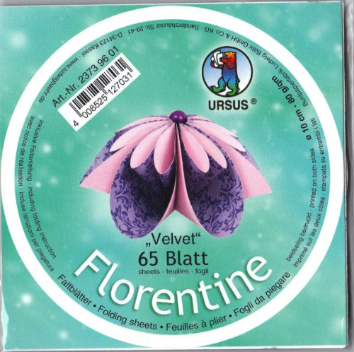 Bähr 23729601 Faltblätter Velvet 10cm rund